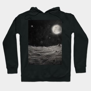 Cosmic Canvas: Whimsical Art Prints Featuring Abstract Landscapes, Galactic Wonders, and Nature-Inspired Delights for a Modern Space Adventure! Hoodie